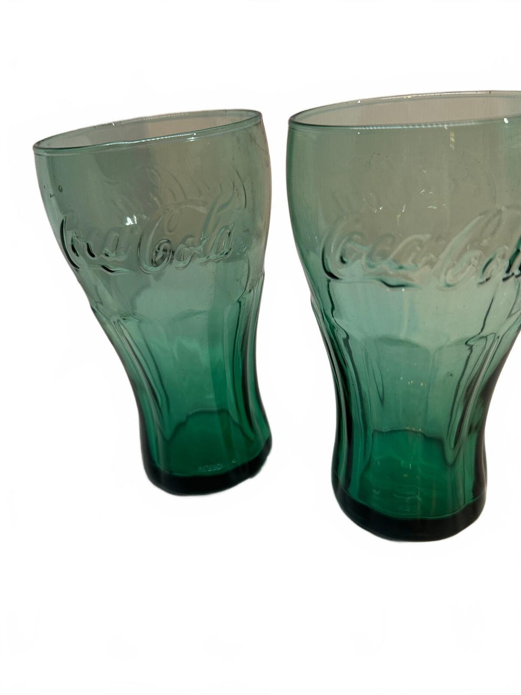 Set of 2 Coca-Cola Georgia Green Contour Glasses
