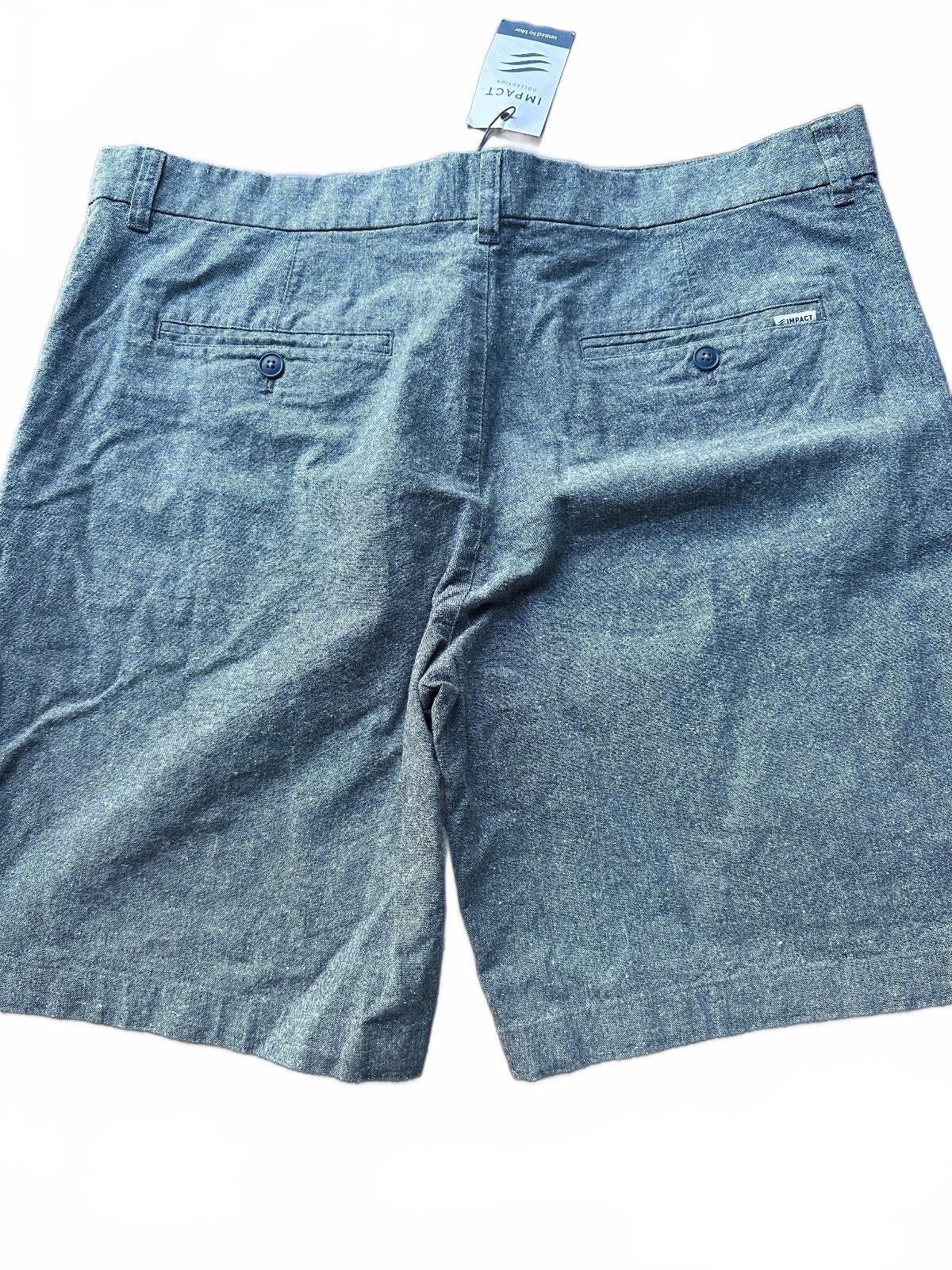 NWT Impact Collection Chambray Chino Shorts 38