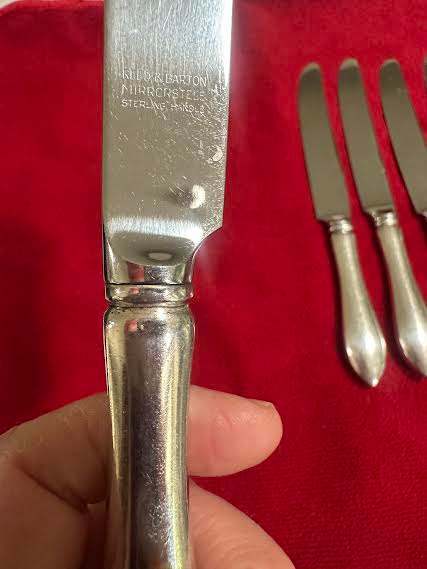 Reed & Barton Sterling Handle Dinner Knives Set of 5