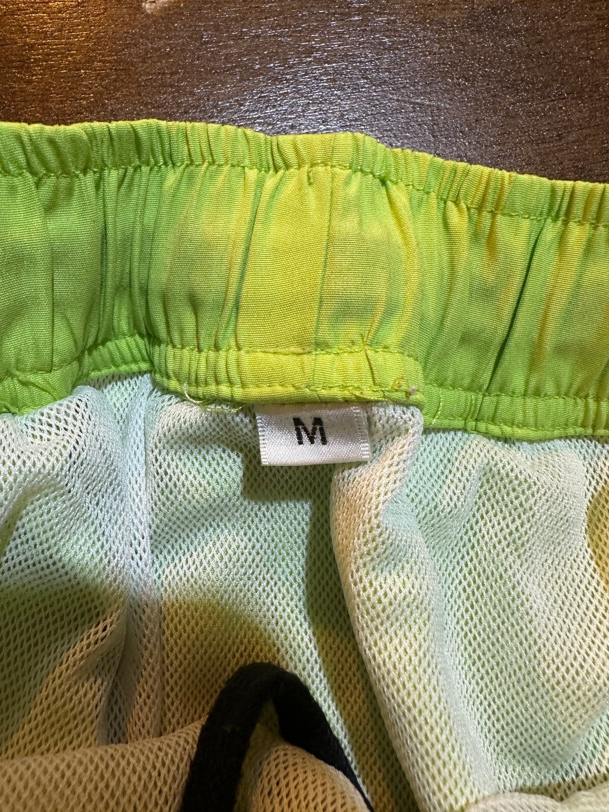 Rowdy Gentleman Men’s M Neon Lime Swim Trunks Lined