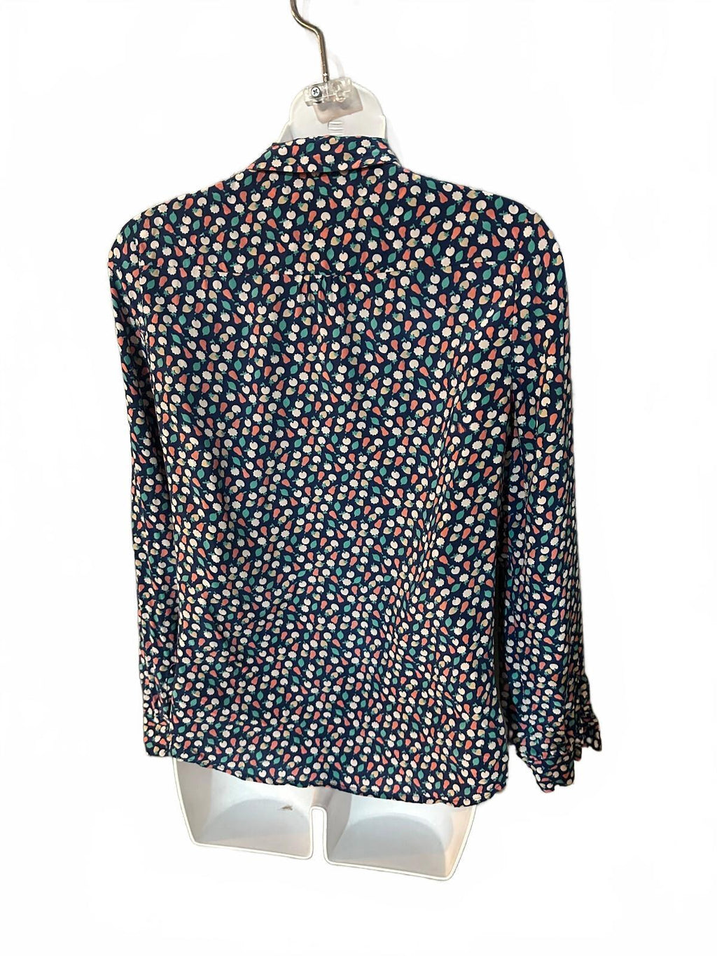 Aubin & Wills Silk Fruit Print Blouse Size 10