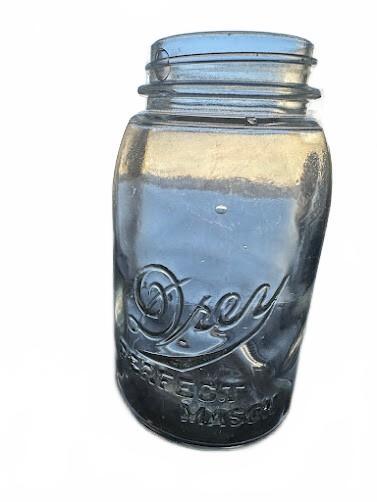 Drey Perfect Mason Quart Jar Vintage Clear 7"