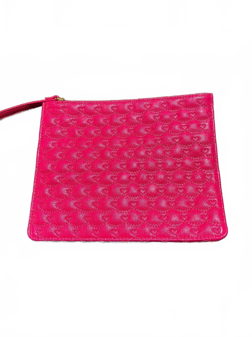 Betsey Johnson Pink Wristlet Pouch Hearts