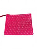 Betsey Johnson Pink Wristlet Pouch Hearts