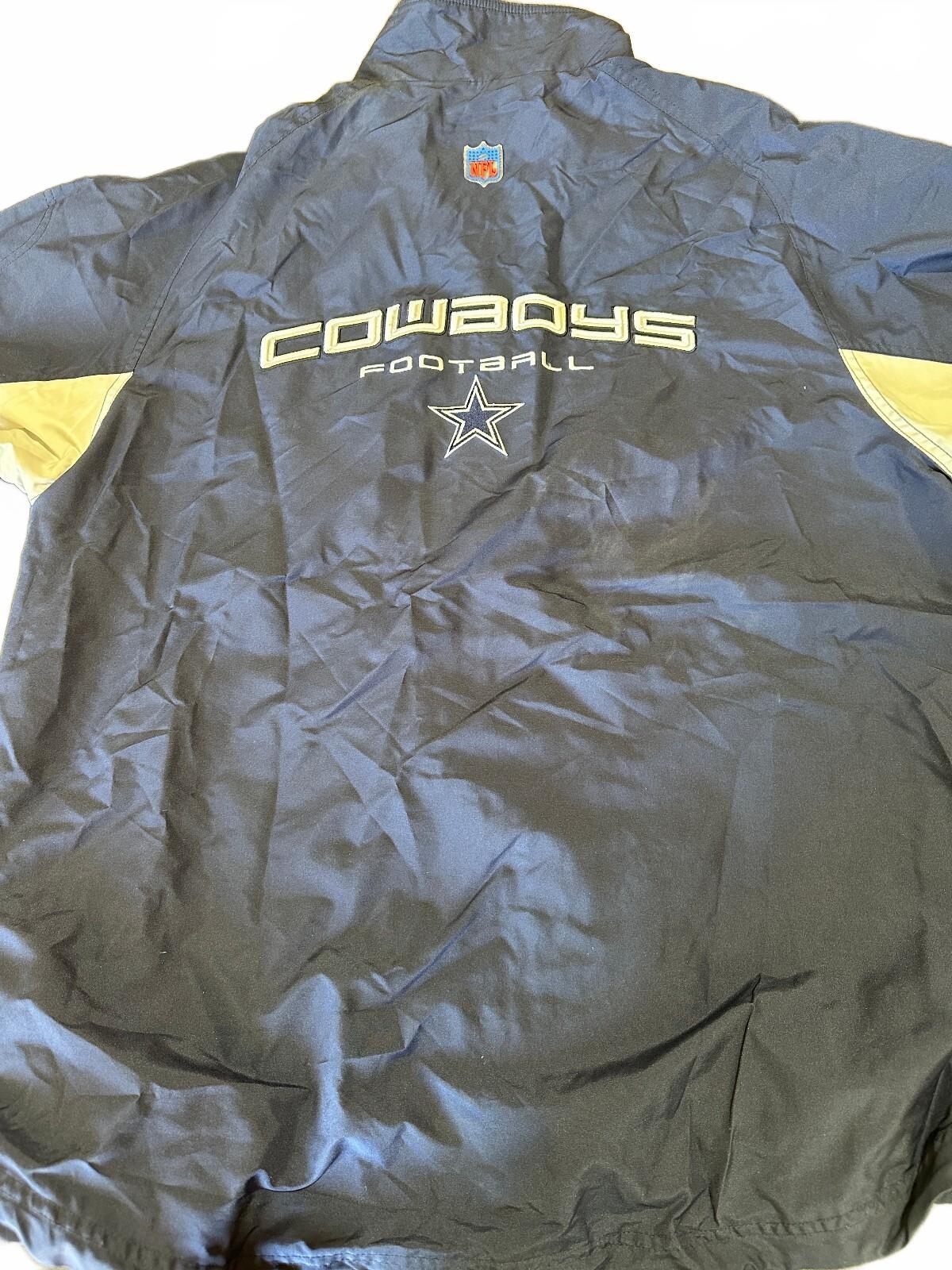 Reebok Dallas Cowboys NFL Sideline Jacket L Navy
