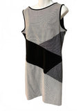Nine West Black White Sheath Dress Size 14