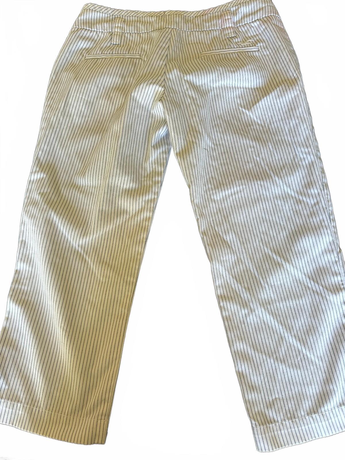 Hollister Navy Ticking Stripe Capri Pants XL