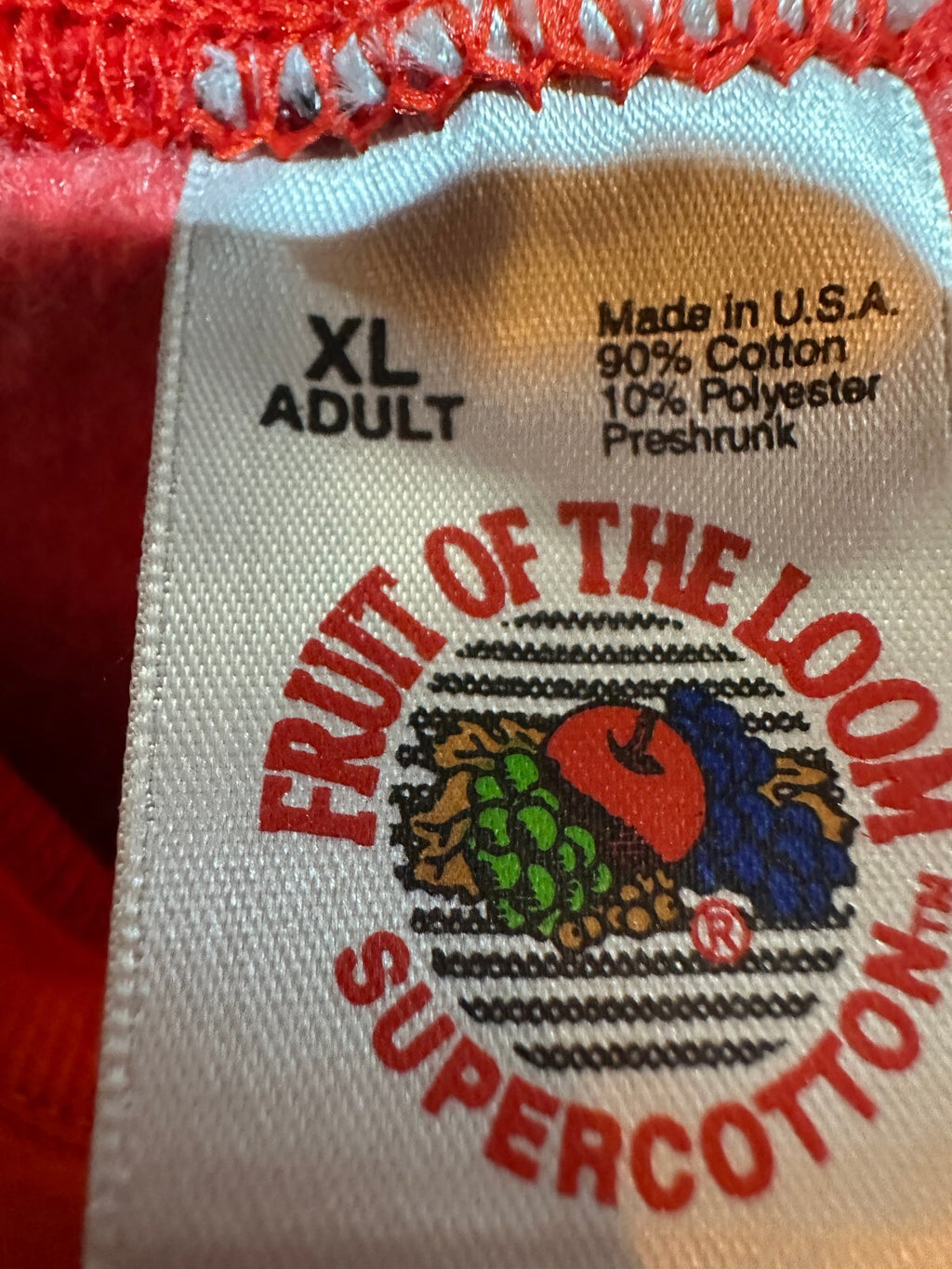 Vintage SJFD Fire Department Red Sweatshirt XL USA