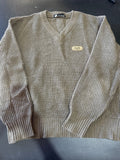 Guy de Berac GB Brown V-Neck Knit Sweater France