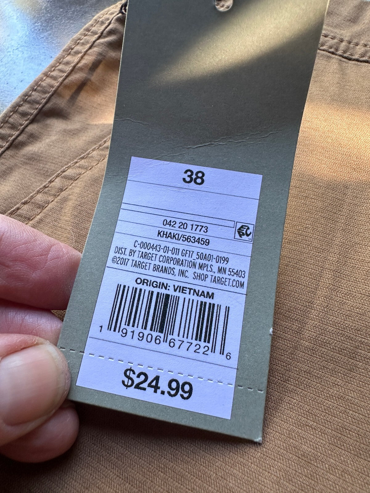 Goodfellow & Co NWT Tan Cargo Shorts 38