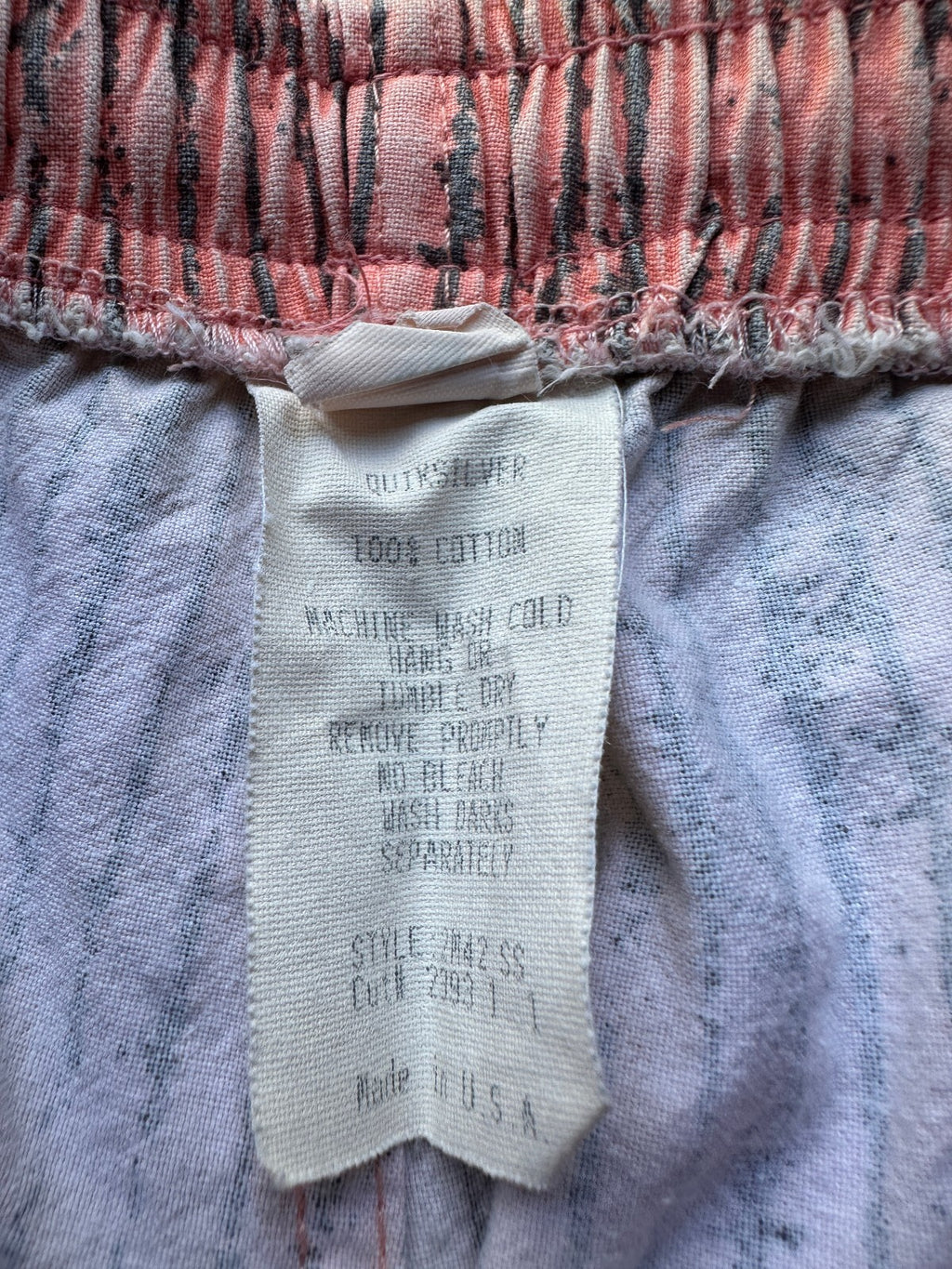 Quiksilver Pink Gray Striped Swim Trunks 28