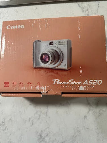 Canon PowerShot A520 4MP Camera w/ Box & Manuals