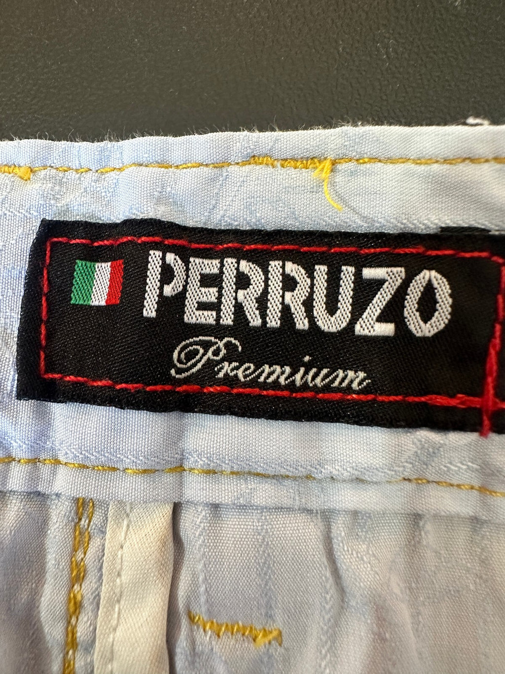 Perruzo Yellow Stretch Jeans 32x30 Slim Fit