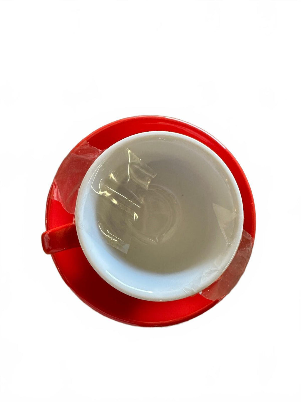 Vintage NCF Italy Red Cup & Saucer