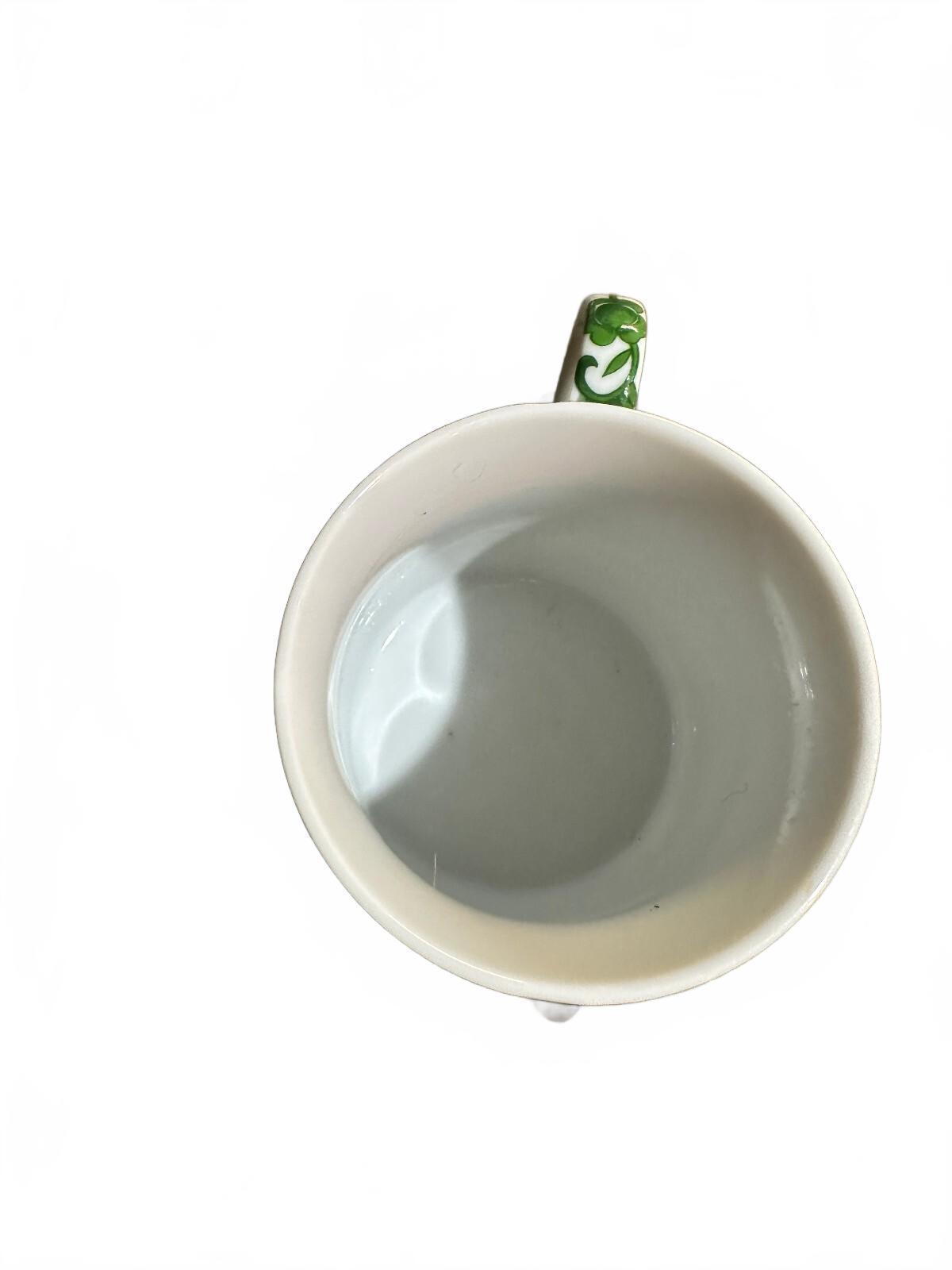Vintage Williams Sonoma Green Vine Floral Mug Japan