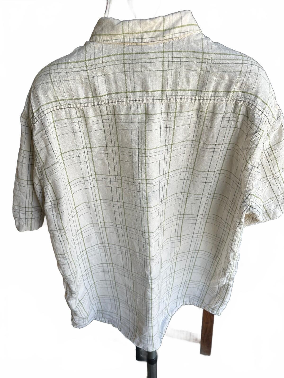 Patagonia Hemp Windowpane Shirt Men's L