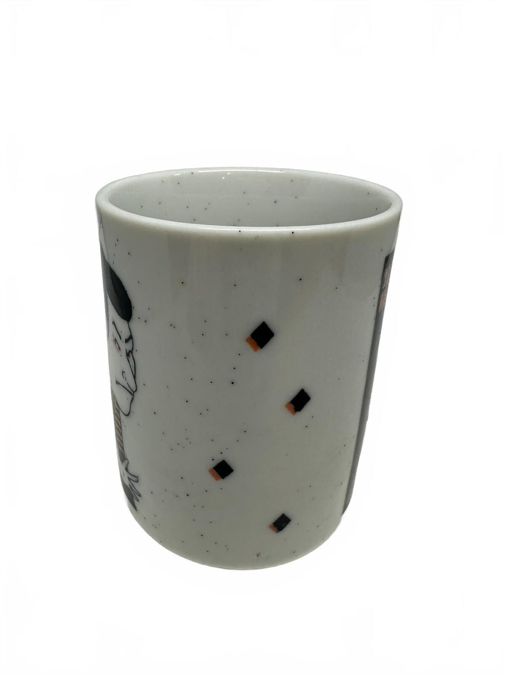 Vintage Japanese Kabuki Ukiyo-e Yunomi Tea Cup