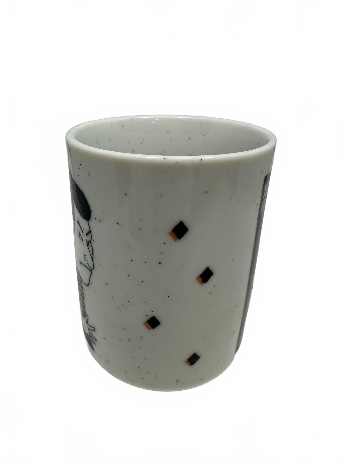 Vintage Japanese Kabuki Ukiyo-e Yunomi Tea Cup