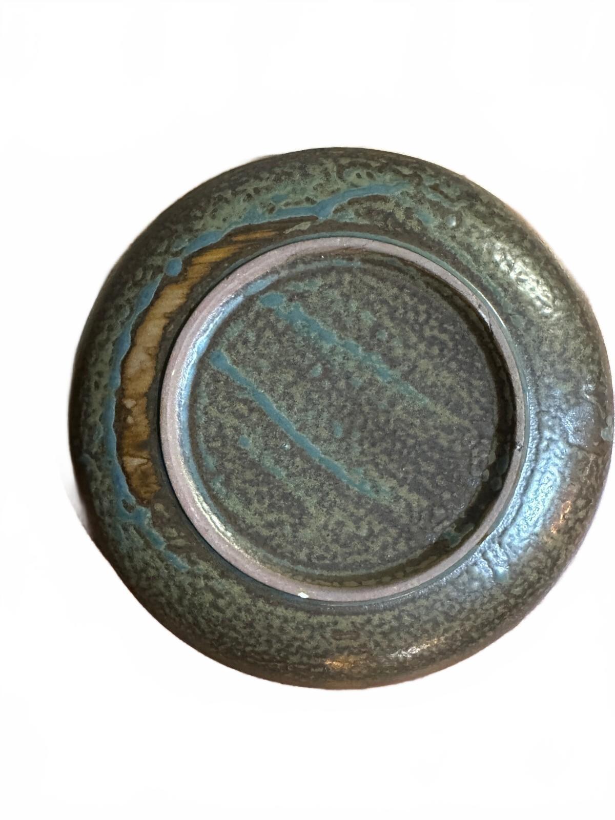 Vintage Studio Pottery Plates Set of 4 Handmade 7.5"