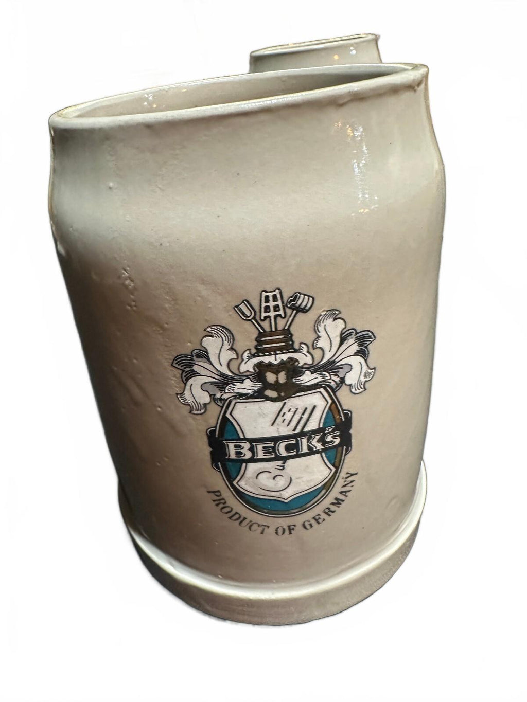 8 Vintage Beck's German Stoneware Beer Steins 5"