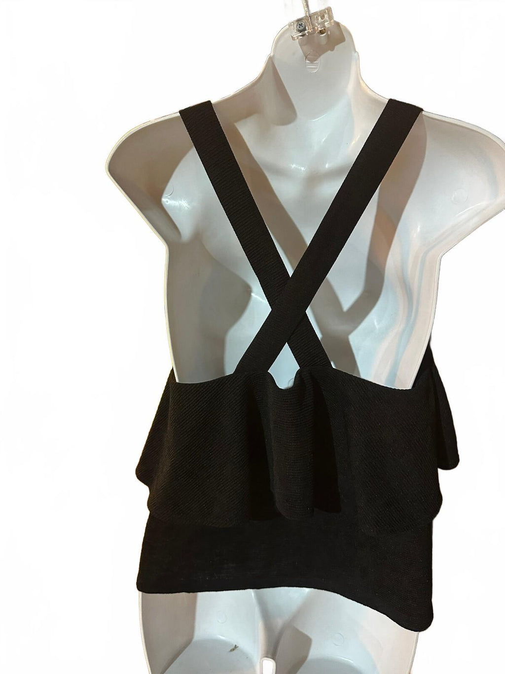 Madewell Texture & Thread Tiered Tank Black M J0279