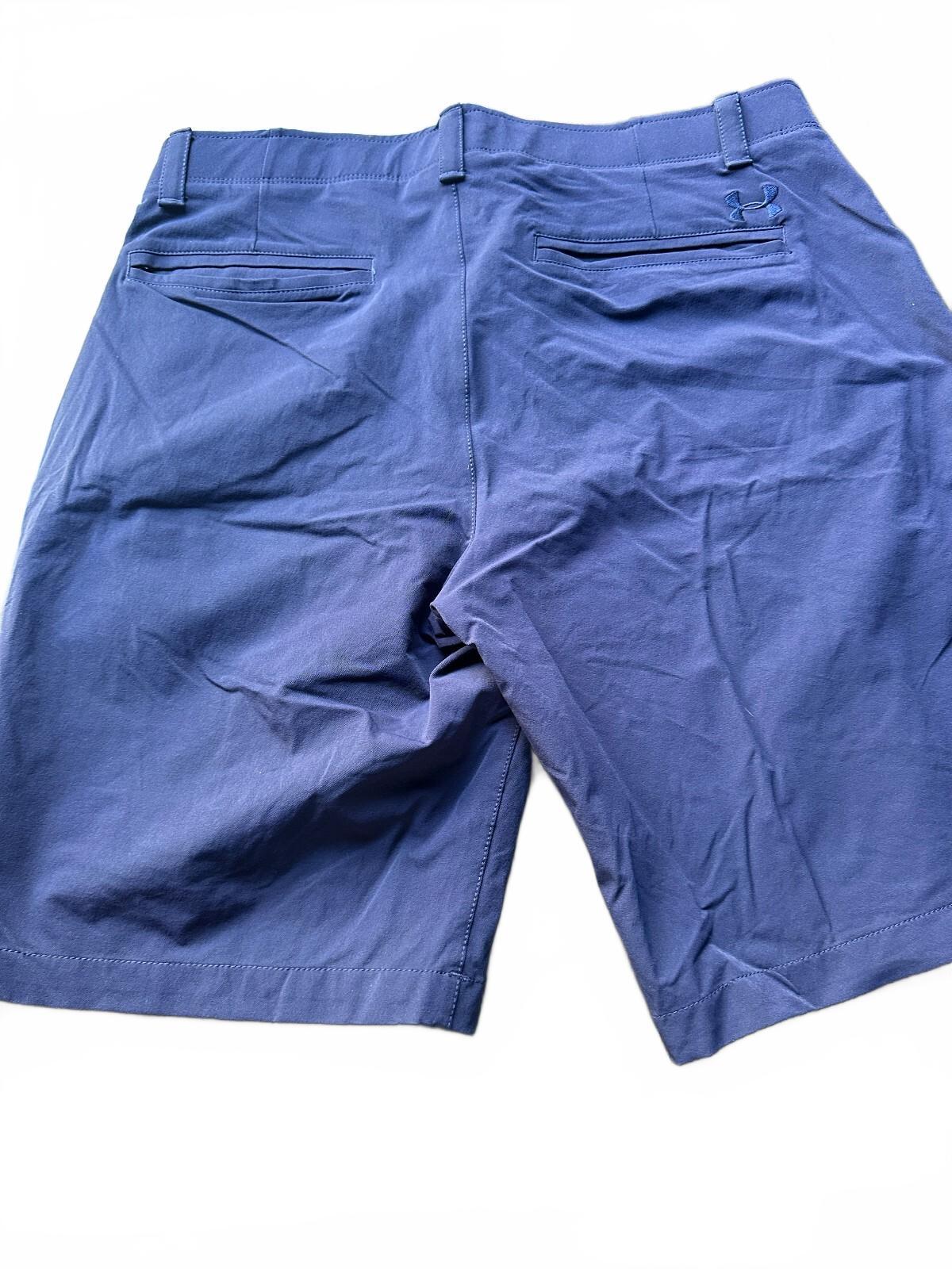 Under Armour Navy Golf Shorts 36 Performance Stretch