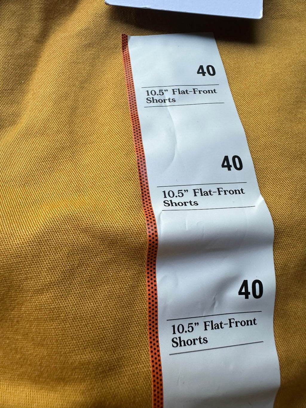 Goodfellow NWT Mustard Flat Front Shorts 40