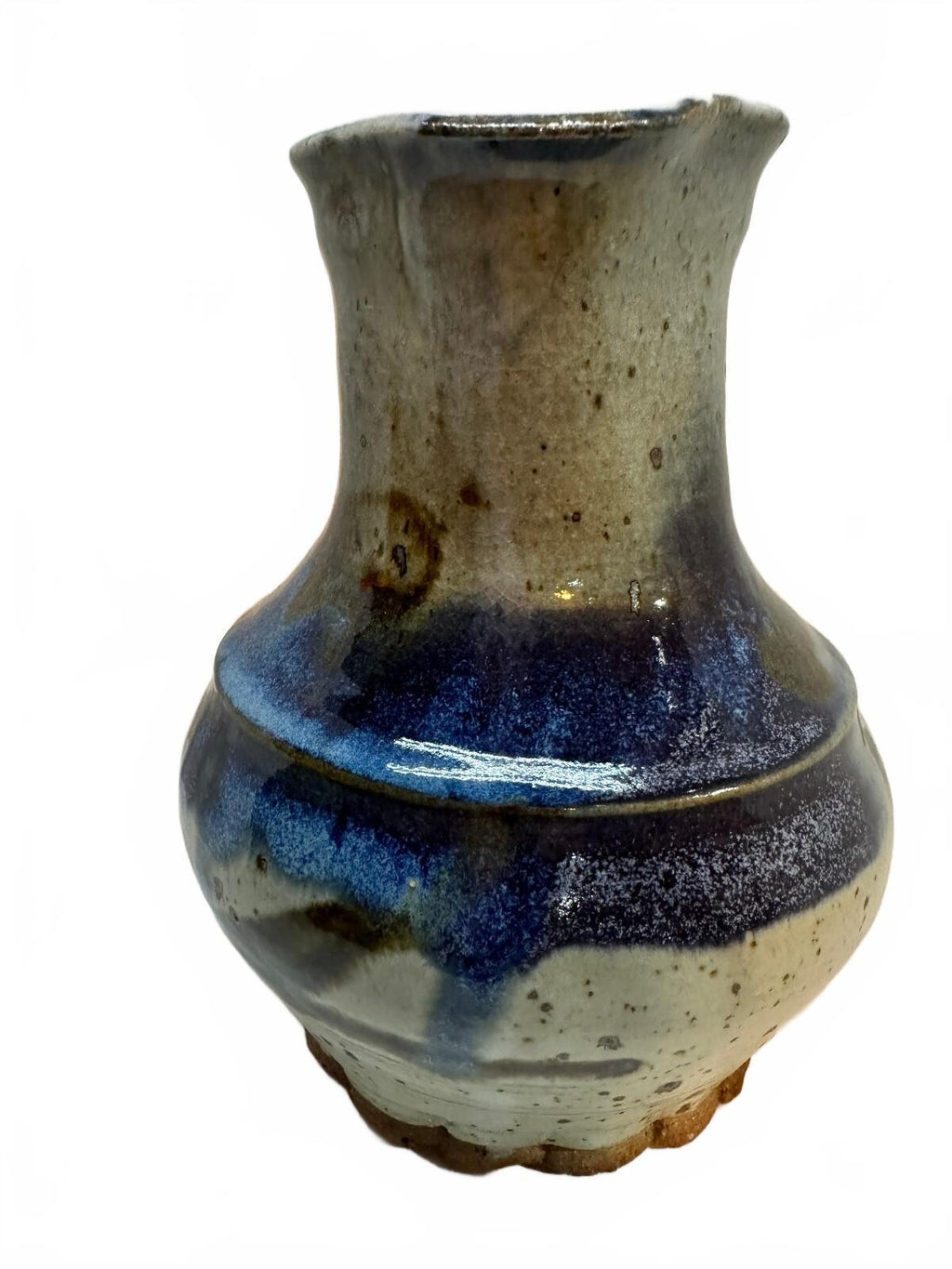 Vintage Blue Purple Glaze Studio Pottery Pitcher