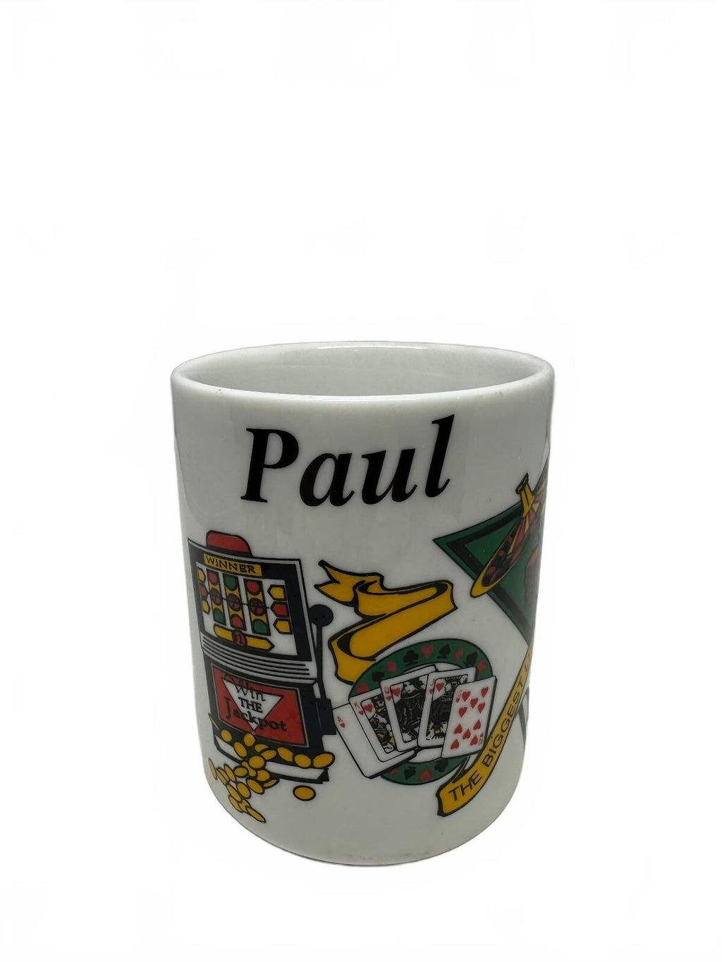 Vintage Reno Nevada Casino Souvenir Mug Paul Gambling