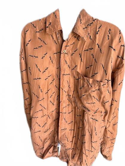 Winston Woods Silk Print Shirt Large