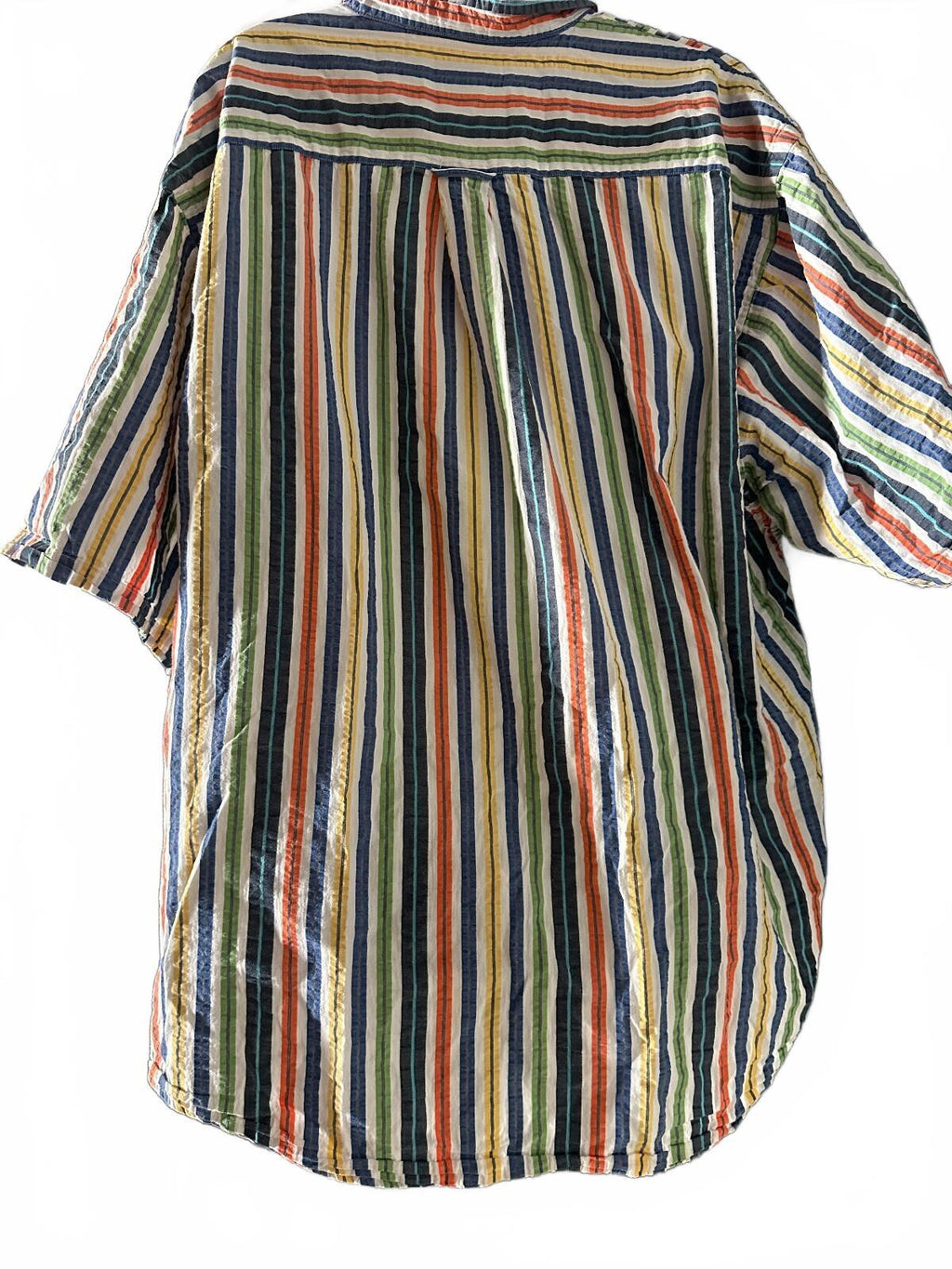 Fila Sport Stone Weave Striped Button Shirt XL