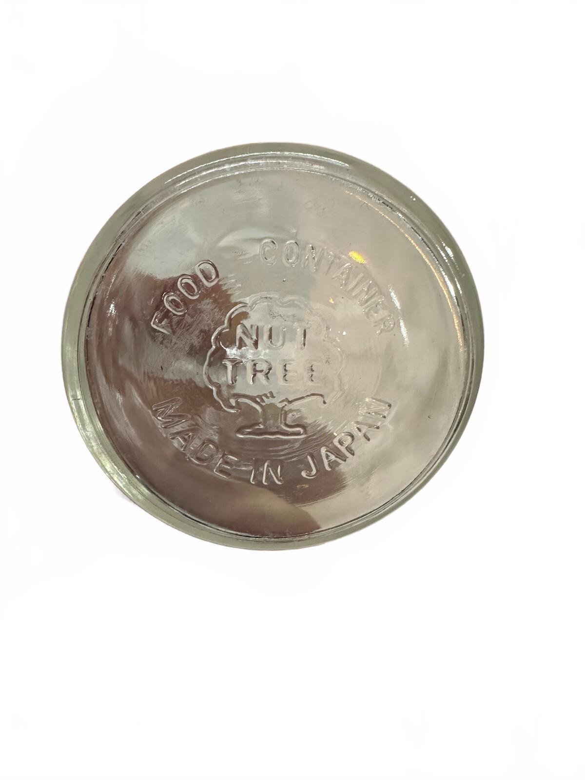 Vintage Nut Tree Japan Glass Apothecary Food Jar
