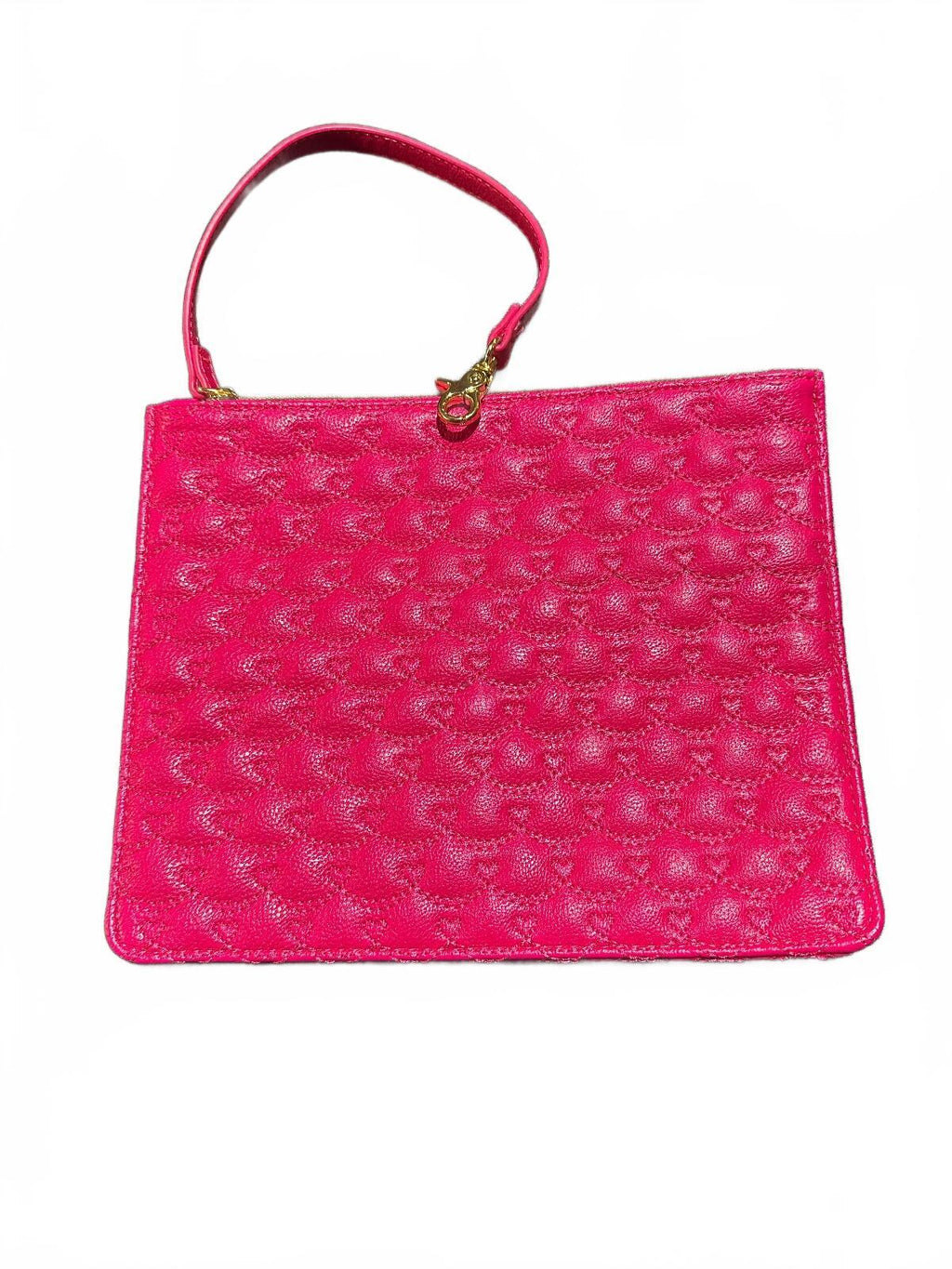 Betsey Johnson Pink Wristlet Pouch Hearts