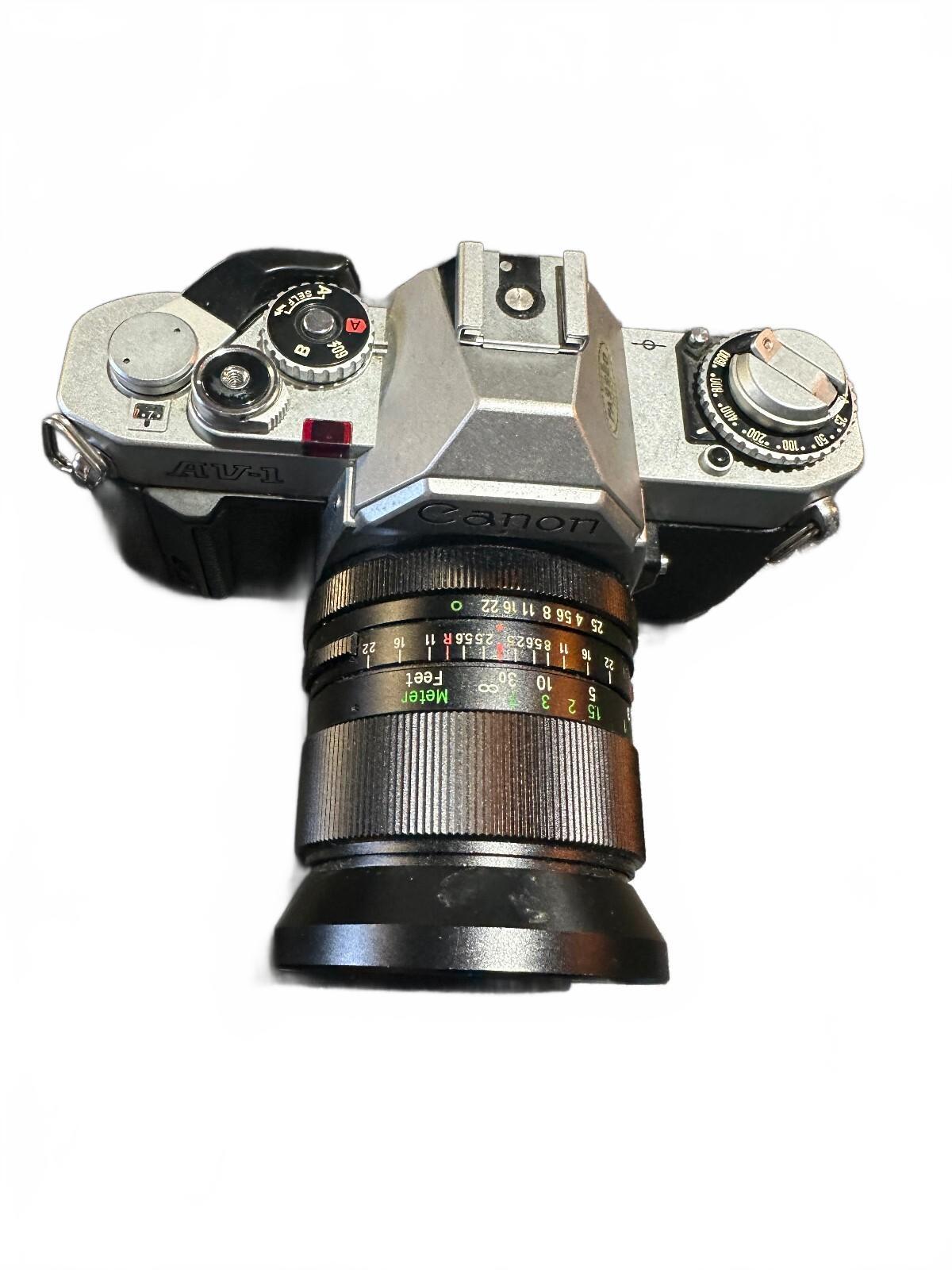 Canon AV-1 35mm SLR + Vivitar 28mm f/2.5 Lens