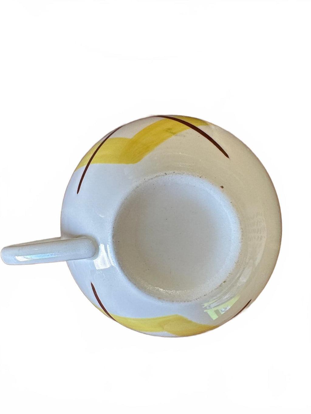 Vernon Kilns Organdie 4 Cups 8 Saucers Yellow Plaid