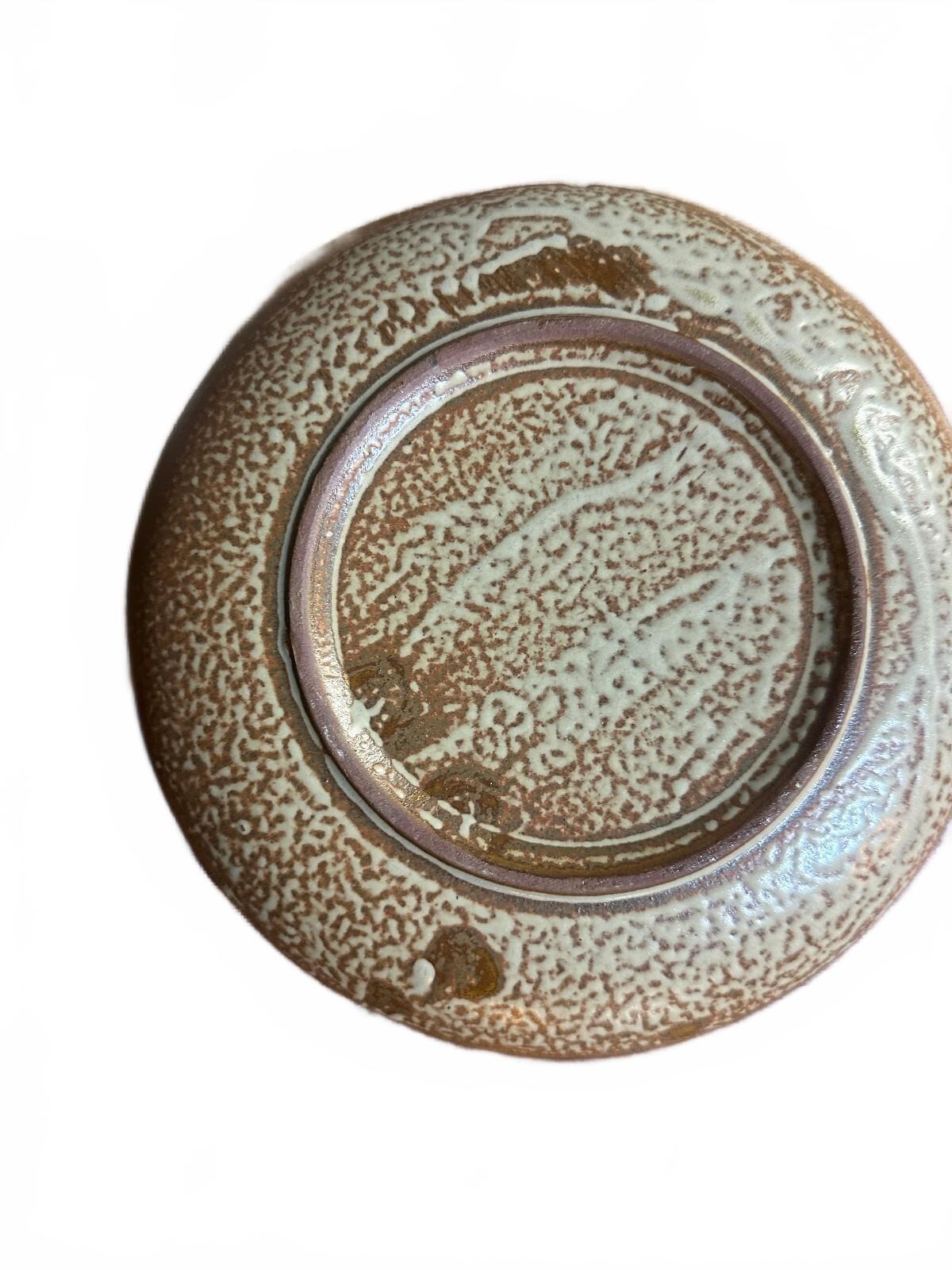 Vintage Studio Pottery Plates Set of 4 Handmade 7.5"