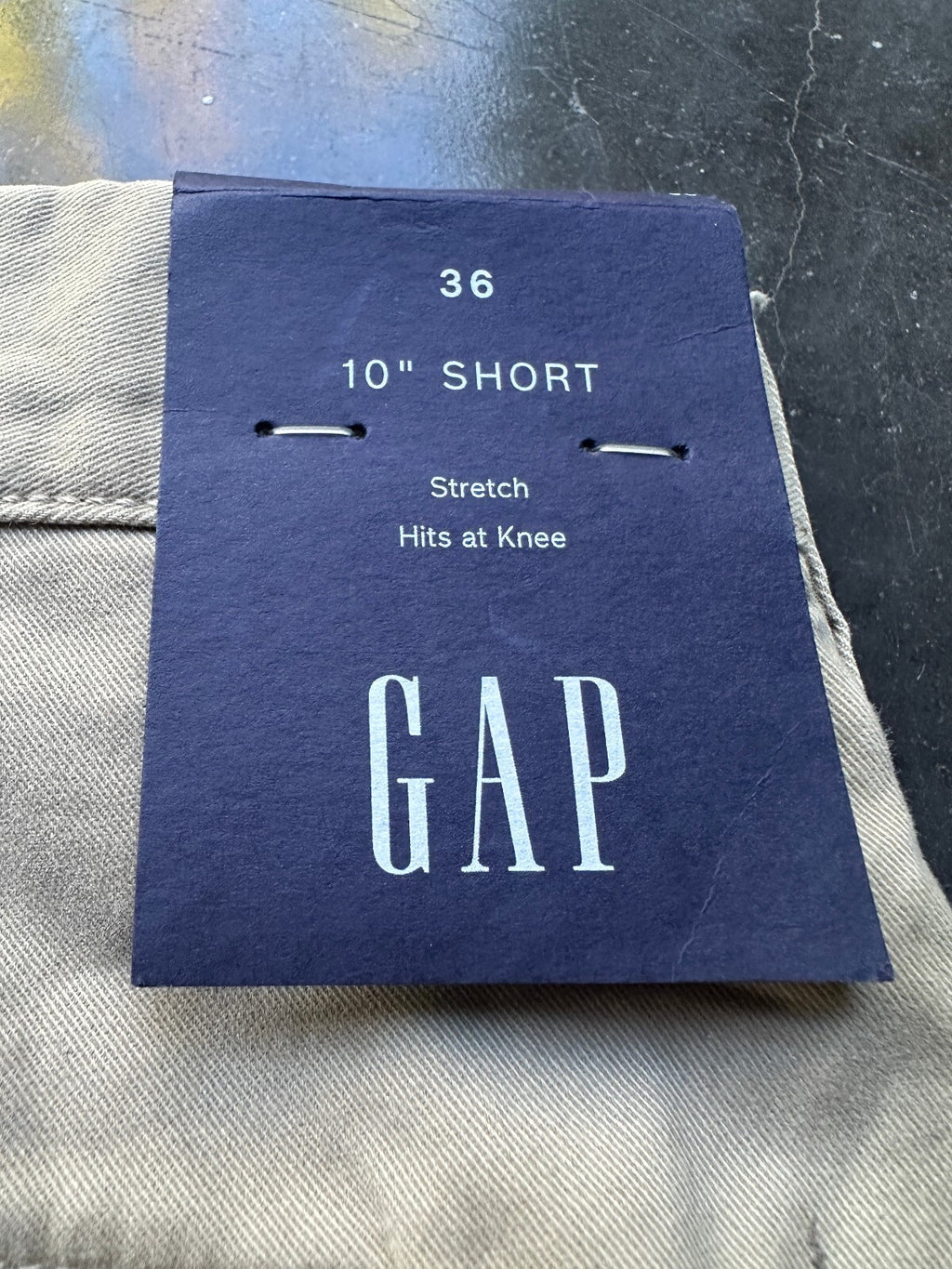 Gap Good Khaki Stretch Shorts NWT 36 Beige