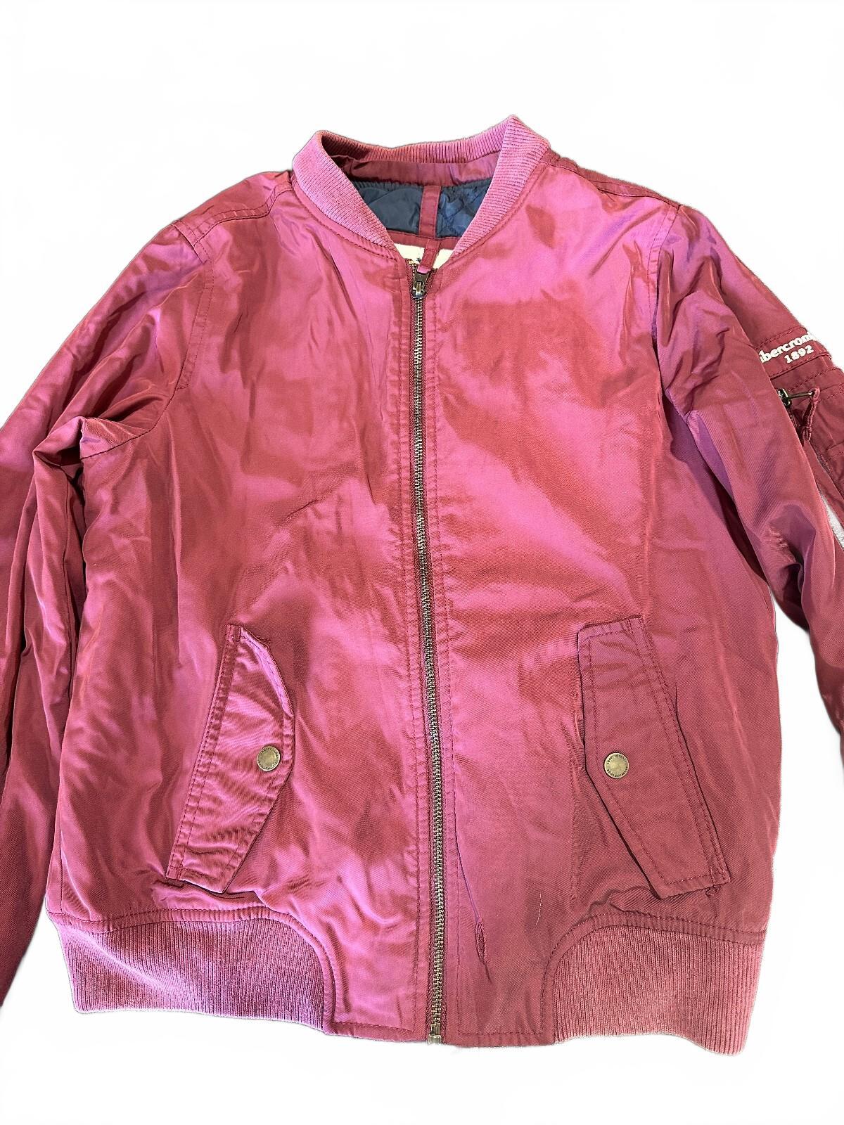Abercrombie Kids Maroon Bomber Jacket 13/14
