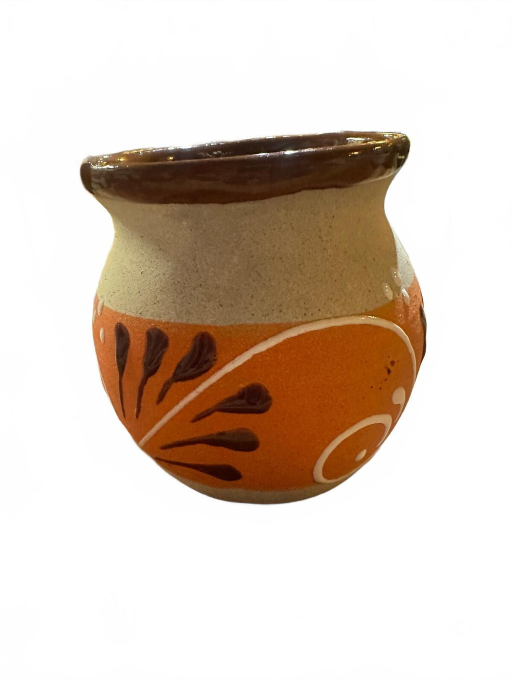Mexican Hand Painted Pottery Mugs Set of 3