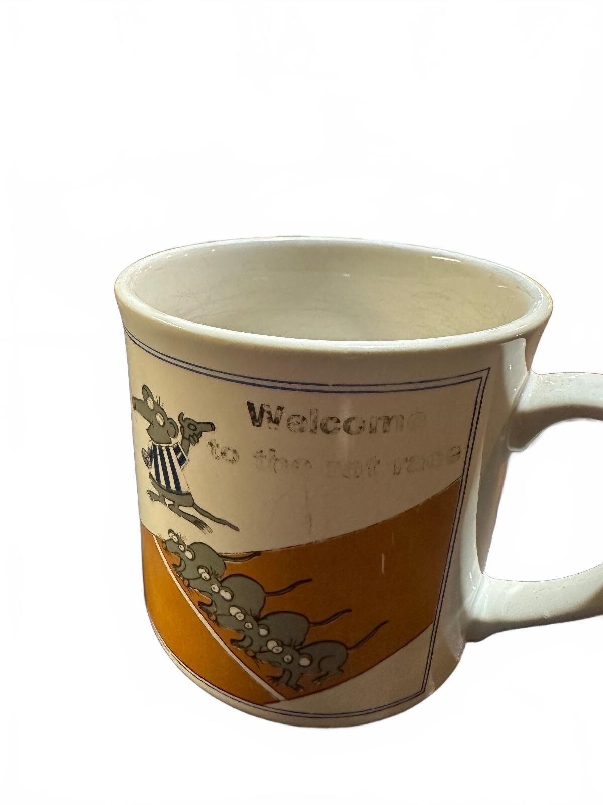 Vintage Sandra Boynton Rat Race Mug Japan RPP