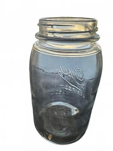 Drey Perfect Mason Quart Jar Vintage Clear 7"