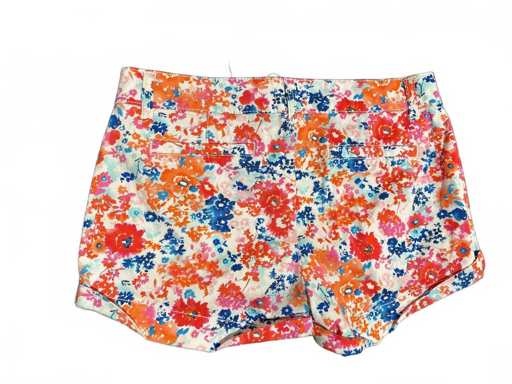 SO Junior Girls Floral Print Shorts Size 5 Cotton Stretch