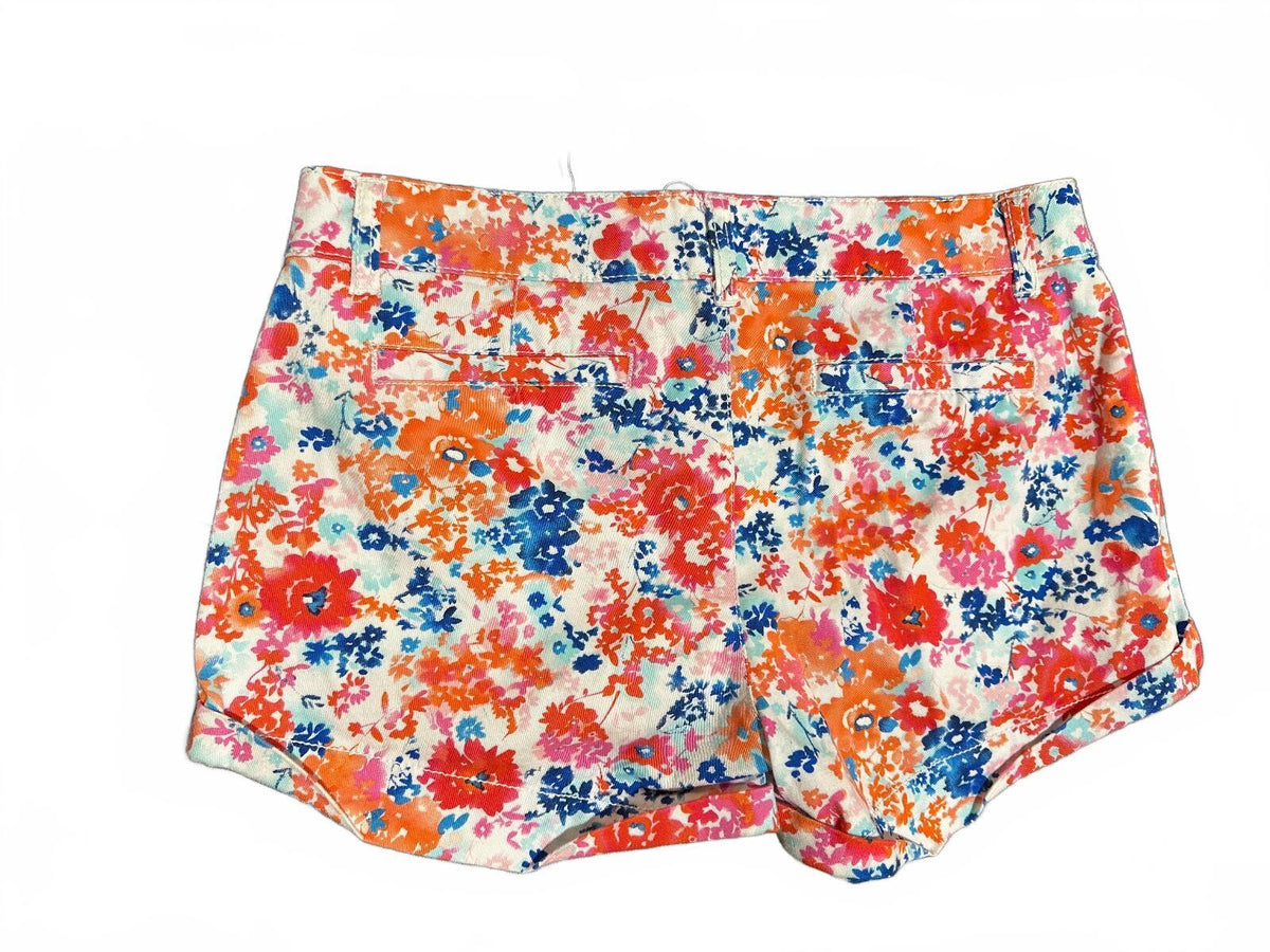SO Junior Girls Floral Print Shorts Size 5 Cotton Stretch