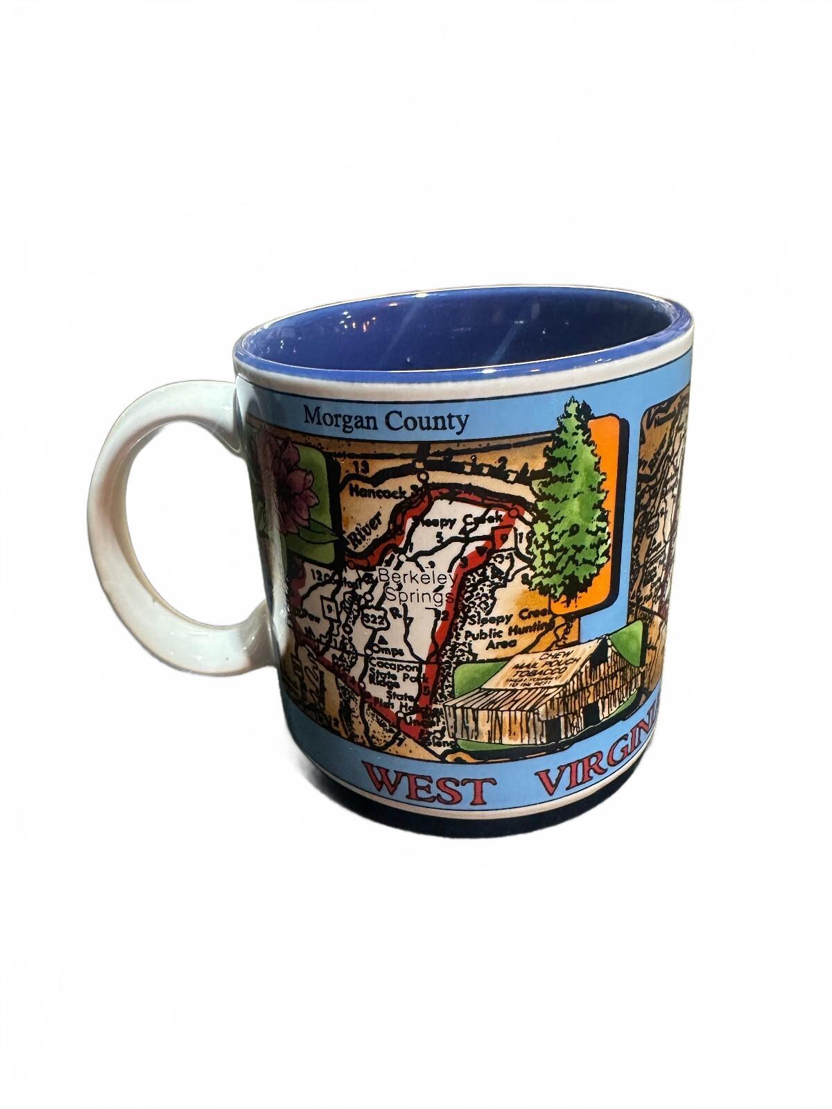 Vintage West Virginia Eastern Panhandle Map Mug