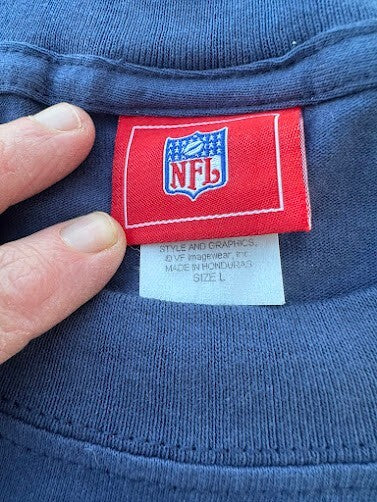 2004 Patriots AFC Champions NFL T-Shirt Large