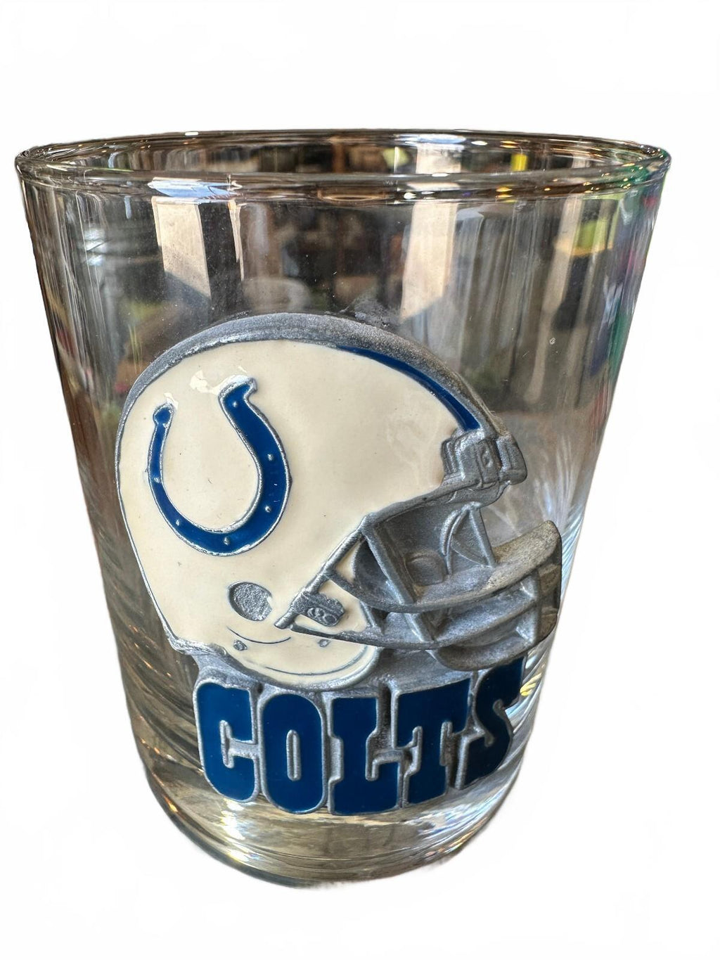2 Indianapolis Colts NFL Pewter Helmet Rocks Glasses