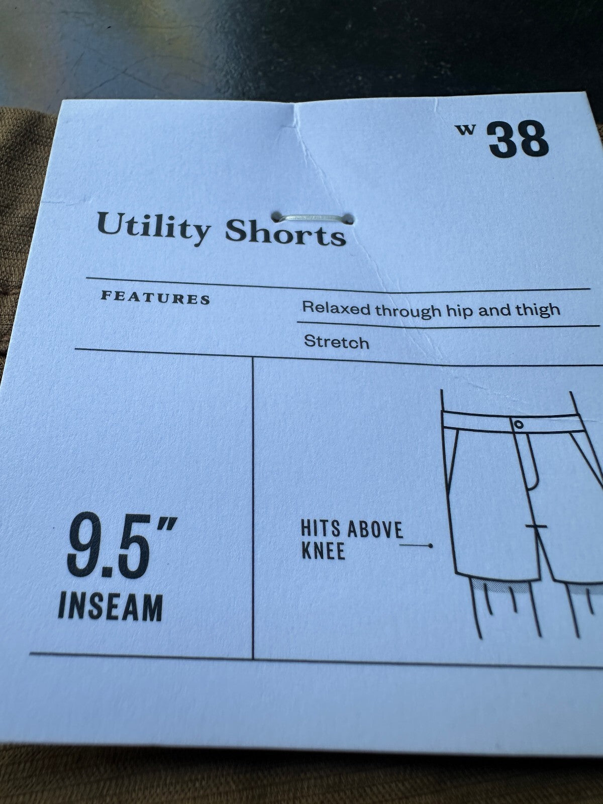 Goodfellow NWT Mustard Flat Front Shorts 40