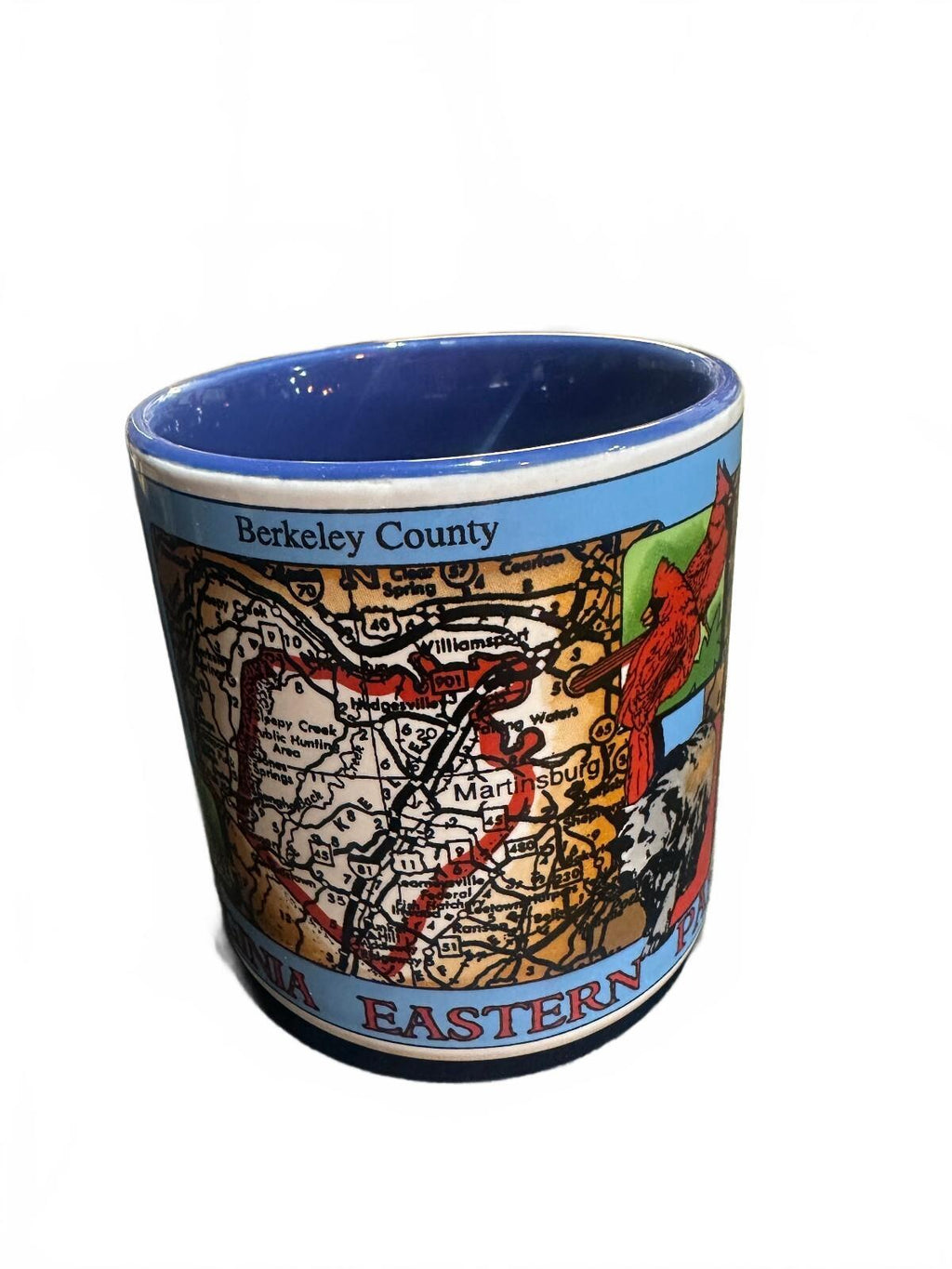 Vintage West Virginia Eastern Panhandle Map Mug