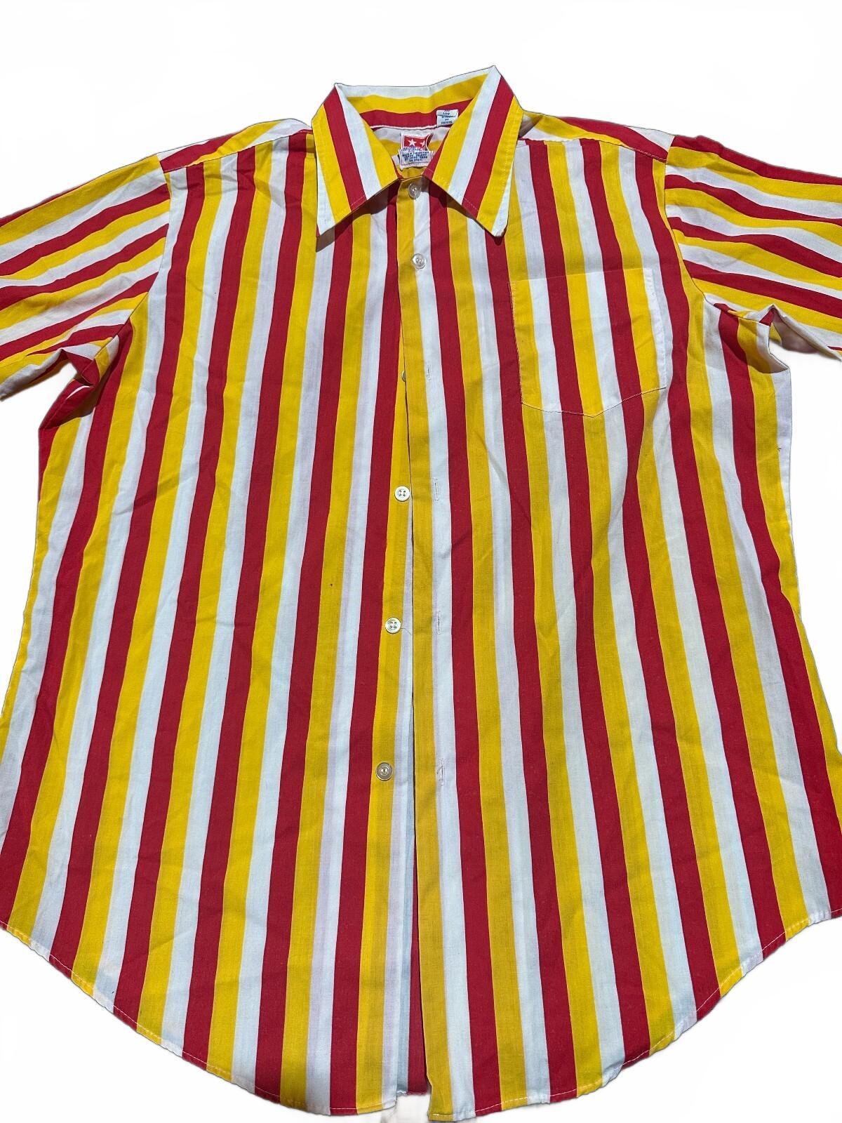 Vintage Design USA Stripe Button Shirt Hong Kong