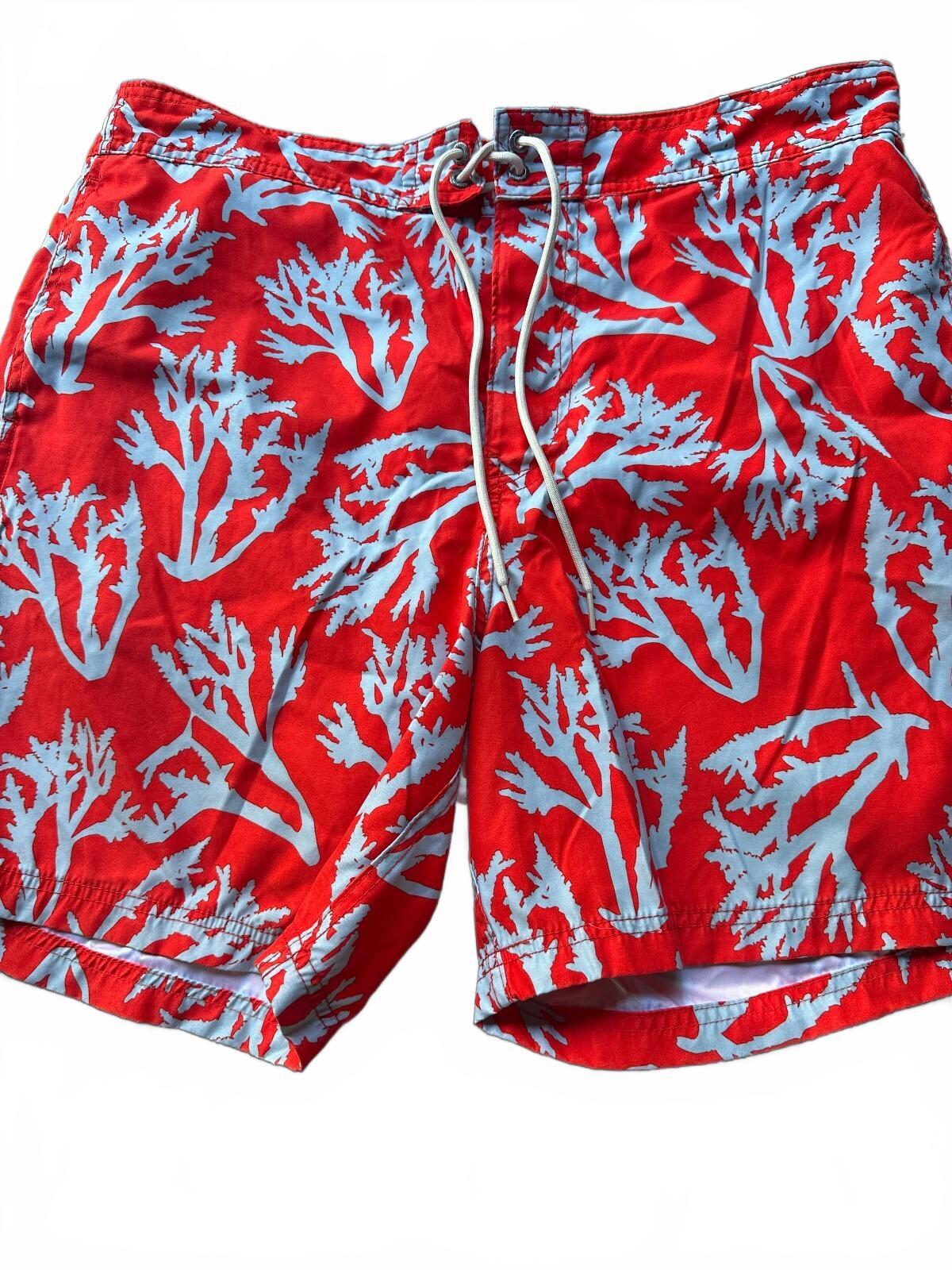 Nautica Coral Reef Print Swim Trunks Men's L